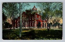 Emporia KS-Kansas, High School Building, Antique, Vintage Souvenir Postcard picture