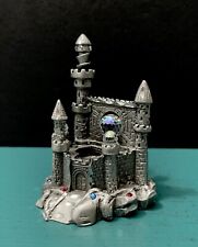 Rawcliffe Pewter Medieval Fairy Tale Castle Tower Crystal Figurine GOT LOTR RPG picture