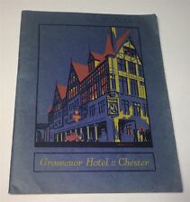 Rare Antique Grosvenor Hotel, Chester Advertising European Travel Booklet C.1920 picture