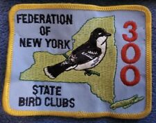 Vintage 1980s Bird Patch Federation of NY State Bird Club 300 Audubon Society 4