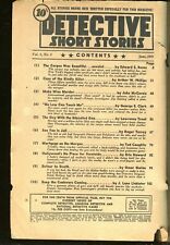 DETECTIVE SHORT STORIES 6/1941-HARD BOILED CRIME PULP TIMELY/MARVEL-pr/fr picture
