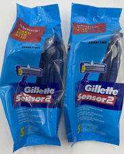 Gillette Sensor 2, Disposable Razor, 5ct, 2 Packs, NEW picture