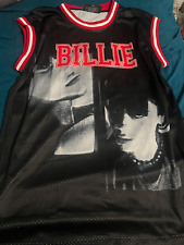 billie eilish photo jersey black white and red picture