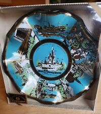 NIB Walt Disney World Magic Kingdom Vintage 70’s Ruffled Glass Plate Dish picture