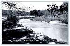Winterset Iowa IA Postcard RPPC Photo State Park River View c1950's Vintage picture