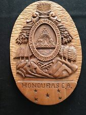 WOODEN HONDURAS INDEPENDENCE HAND CARVED WALL PLAQUE 13