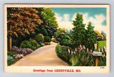 Greenville MO- Missouri, Scenic Greetings, Antique, Vintage c1931 Postcard picture
