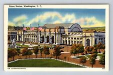Washington DC, Union Station, Antique, Vintage Souvenir Postcard picture