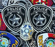 Set of Subdued TX DPS Patches & Silver DPD Style Badge picture