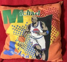 Vintage 1996 Michael Jordan Space Jam Throw Pillow Two Sided picture