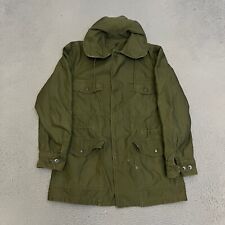 Vintage US Military Coat Size Small Reg Sateen OG 107 Green 1964 *READ picture