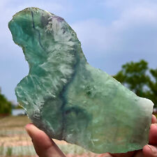 441G Natural snowflake feather fluorite crystal Rough stone specimens picture