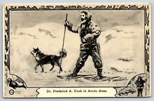 Dr Frederick A Cook Arctic Dress Kawin Postcard North Pole Explorer Series picture
