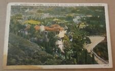Aerial John Barrymore residence Hollywood Postcard Vintage California CA Drew picture