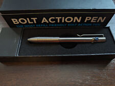 BIG IDEA DESIGN Bolt Action Pen Raw Titanium w/Damascus Bolt picture