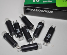 Lot of 8 NEW Sylvania 938/IC #938 Light Bulbs 28 Volt Bi-Pin Cartridge Lamp picture