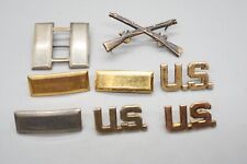 WWII 1/20 10K Gold Army Infantry, Captain, Lieutenant Insignia Pins by Smilo picture
