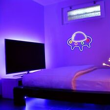 LED Neon Sign UFO Neon Light For Wall Decor Cute Spaceship  Shaped Light picture