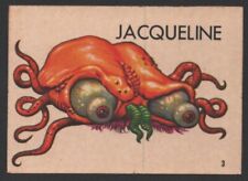 1965 Topps Ugly Stickers #3 Jacqueline picture