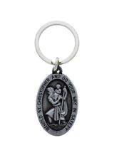 Saint Christopher St Anthony Keychain Car Accessory Gift Pendant Made By Hillman picture