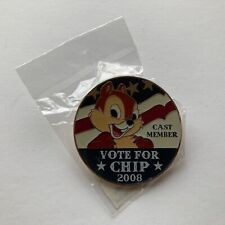 WDW - Cast Member Exclusive - Vote for Chip 2008 - LE 500 Disney Pin 64342 picture