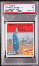1937 Ripley's Believe It Or Not #28 Unarmed Officers Of The Law (PSA 5 EX) HIGH# picture