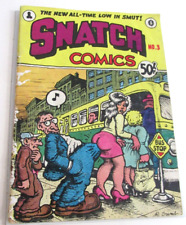 1969 ROBERT CRUMB Comic Book, Snatch Comics #3, Underground Hippie Comic G/VG picture