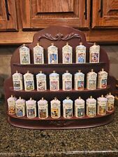 1995 Walt Disney Spice Jar Set by Lenox - Original 24/pc with wooden rack picture