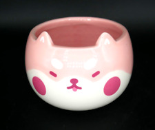 Pink Ceramic Shiba Inu Planter Small 4x4