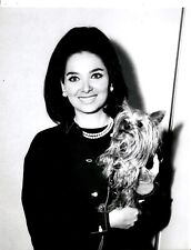 LG350 1966 Original Photo SUZANNE PLESHETTE in THE POWER Charming Actress & Dog picture