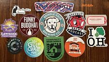 12 Craft Brewery  STICKER LOT - Nice Assortment picture