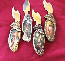 Franklin Mint Knightstone Goddess Collection Pocket Knives (4 Knives) picture
