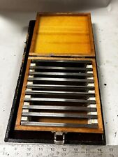 MACHINIST OfCe TOOL LATHE MILL Machinist Set of Parallel Blocks in Wood Case picture