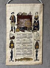Vintage Linen Calendar Towel 1776-1976 Bicentennial Kitchen Hanging picture