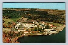 Monticello NY-New York, Aerial Laurels Hotel & Country Club Vintage Postcard picture