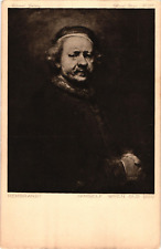Rembrandt Self Portrait HIMSELF WHEN OLD at National Gallery Postcard picture