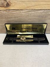 Vintage Bradley Mickey Mouse 50th Commemorative Wrist Watch Working with Box picture