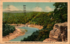 Kanawha Power Co. Dam on New River postcard. Post 1939 Clendenin, West Virginia picture