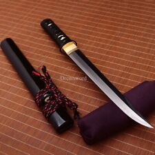 L6 Clay Tempered Steel Hadori-polishing Tanto Japanese Short Sword Battle Ready picture