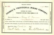 George A. Treadwell Mining Co. - Stock Certificate - Mining Stocks picture