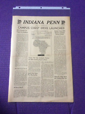 SUPER RARE NEWSPAPER 1943 INDIANA PENN STATE COLLEGE INDIANA, PA. 4 PAGES picture