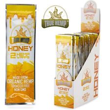 TRUE H. Natural Organic Herbal Wraps Honey Full Box 25 Pouches / 2 per Pack picture
