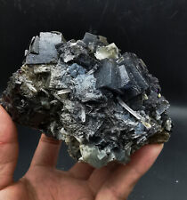 558g Natural Bismuthinite Fluorite  Quartz Crystal Specimen/Inner Mongolia picture