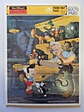Vintage Golden Frame Tray Puzzle Walt Disney Pinocchio 36570 PMD Special Edition picture
