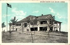 Abilene Country Club Abilene Kansas White Border Postcard 1928 picture