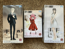 SPY x FAMILY  Anya Loid Yor Forger Party Dress Premium Figure Sega Set of 3 picture
