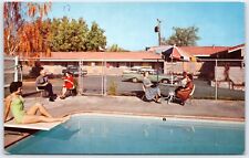 Postcard OR Hermiston Oregon Sands Motel Swimming Pool Umatilla County B30 picture