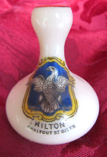 Carlton Crested China John Milton's House Chalfont St Giles Miniature Vase VGC picture