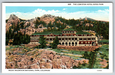 c1930s Lewiston Hotel Estes Park Rocky Mountain Colorado Vintage Postcard picture