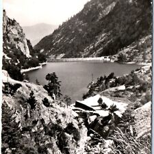 c1950s Lake Lac des Mesches, Tende, France RPPC Real Photo PC Frontiere A138 picture
